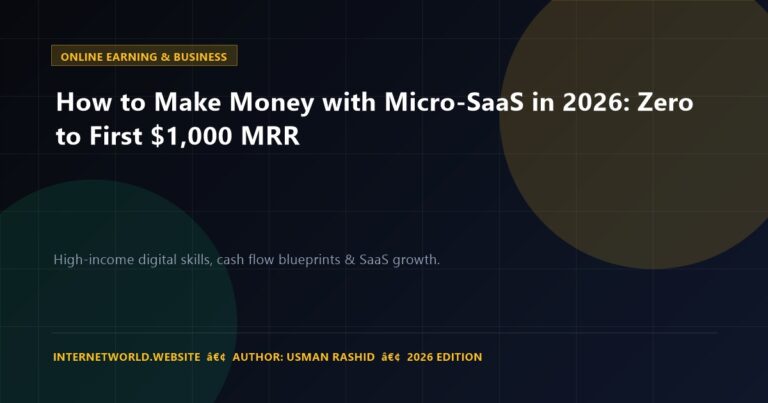 How to Make Money with Micro-SaaS in 2026: Zero to First $1,000 MRR