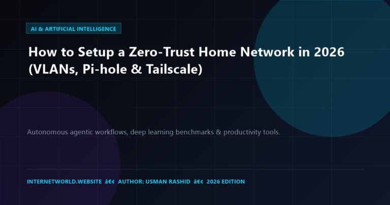 How to Setup a Zero-Trust Home Network in 2026 (VLANs, Pi-hole & Tailscale)
