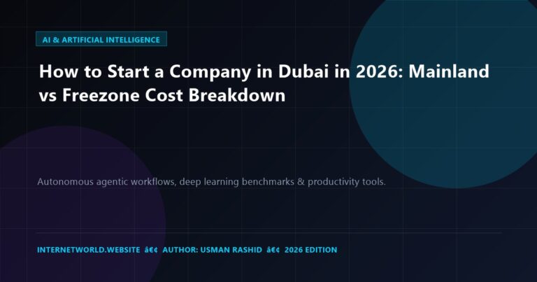 How to Start a Company in Dubai in 2026: Mainland vs Freezone Cost Breakdown
