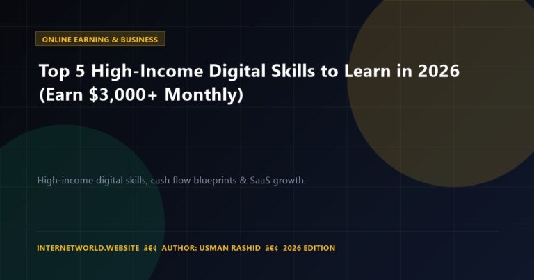 Top 5 High-Income Digital Skills to Learn in 2026 (Earn $3,000+ Monthly)