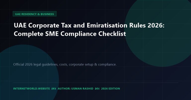 UAE Corporate Tax and Emiratisation Rules 2026: Complete SME Compliance Checklist