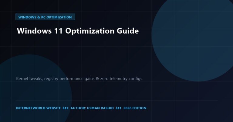 Windows 11 Optimization Guide