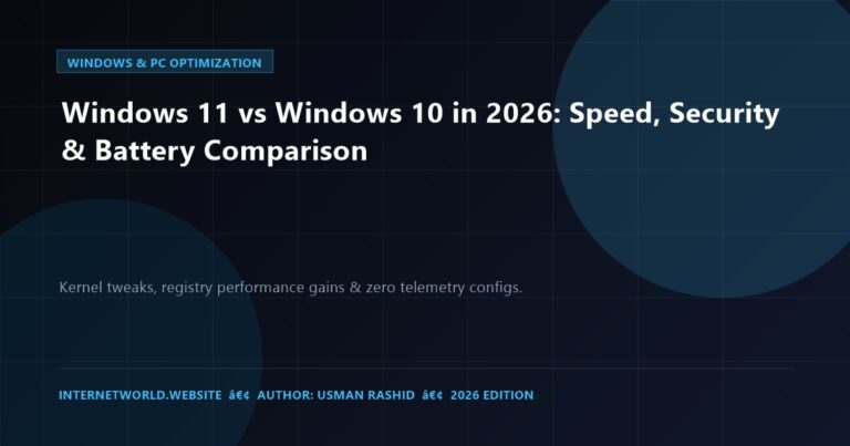 Windows 11 vs Windows 10 in 2026: Speed, Security & Battery Comparison